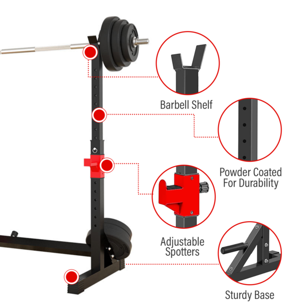 Full Squat and Adjustable Barbell Rack - Image 4