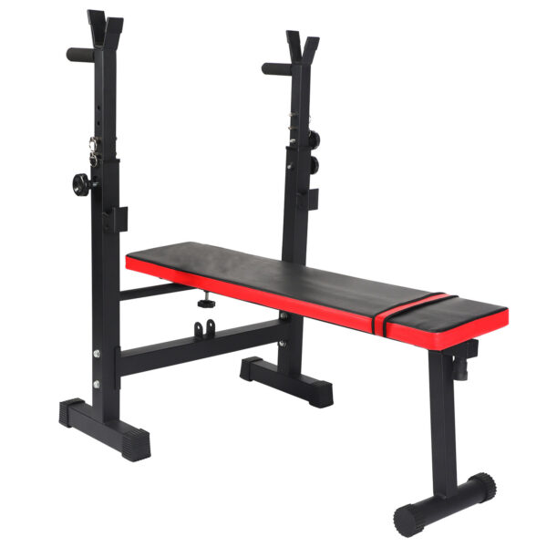 Adjustable Barbell Rack Weight Bench: