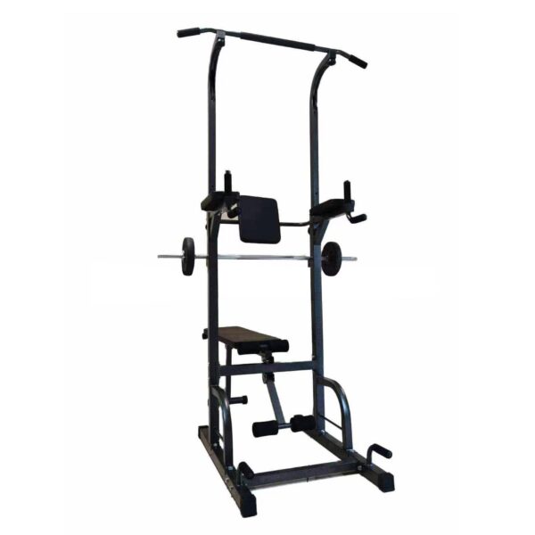 Power Tower Dip Station with Bench and Pull-Up Bar - Image 9