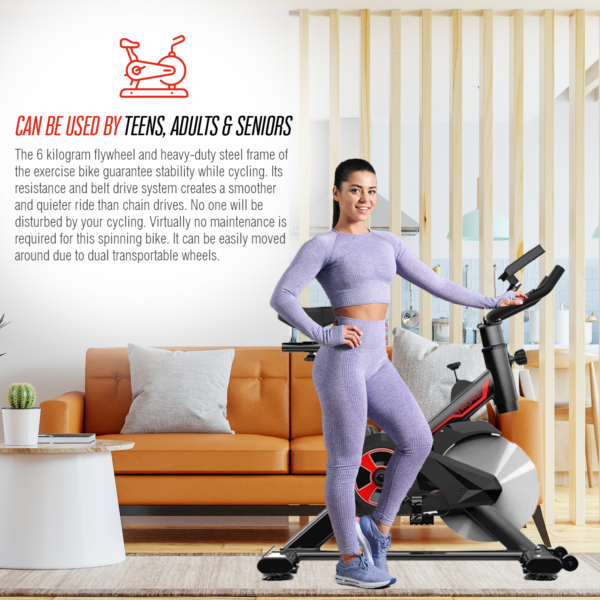 Indoor Spinning Stationary  Exercise Bike - Image 5