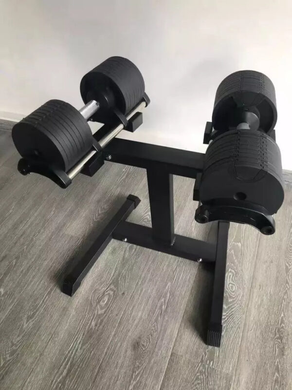 (PAIR) 40KG Dumbbells With Stand Weights - Image 6