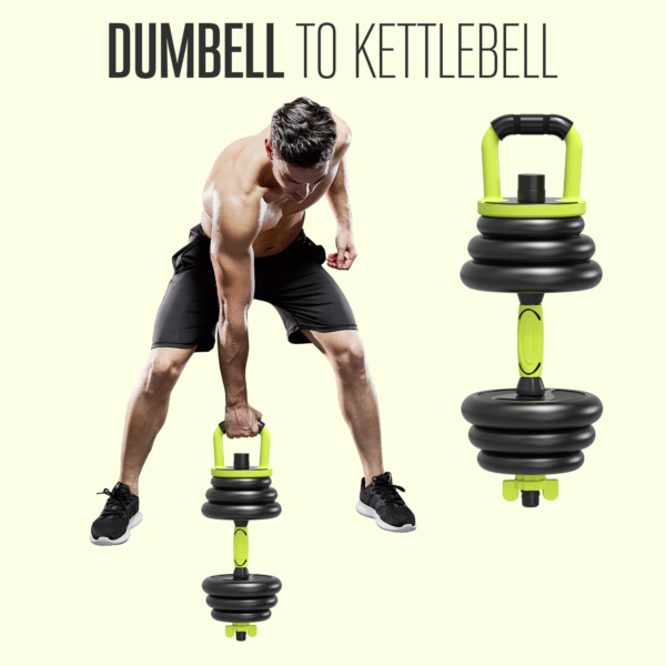 20KG, 30KG and 40KG SETS Adjustable 6 in 1 Dumbbell Barbell Kettlebell Push Up Set - Image 4