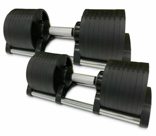 Adjustable 32KG Dumbbells Set with Stand (PAIR) - Image 3