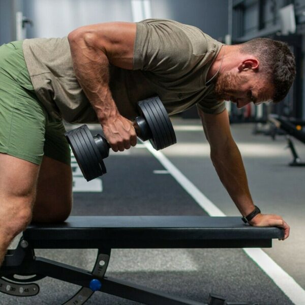 (PAIR) 40KG Dumbbells With Stand Weights - Image 4