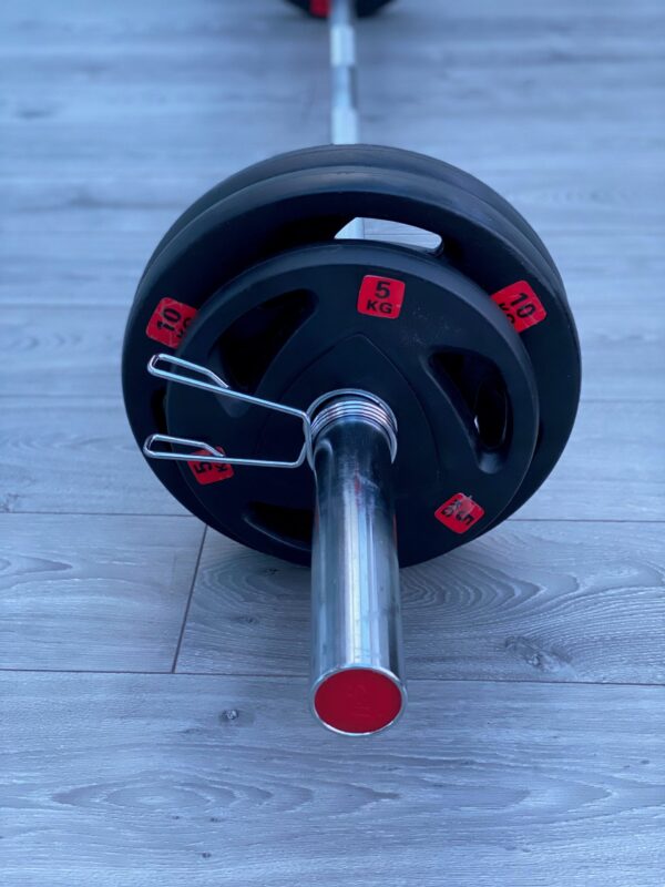 Olympic Weight Plates Set: (50KG, 70KG, 100KG) 6FT/7FT Barbell - Image 3