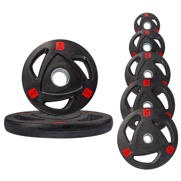 Heavy Duty Tri-Grip Olympic  Weight Plates