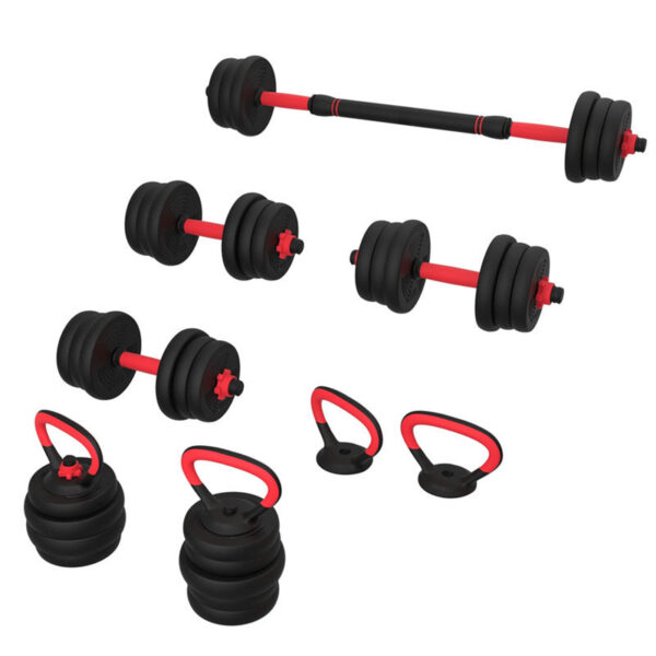 30KG and 40KG SET Adjustable 6 in 1 Dumbbell Barbell Kettlebell Push-Up Set - Image 6