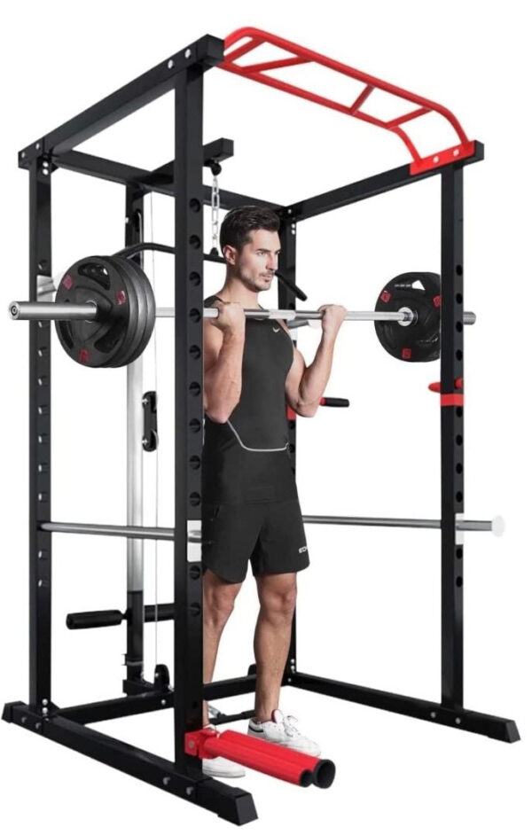 (Squat Rack) Power Cage with Cable Pulley System - Image 7