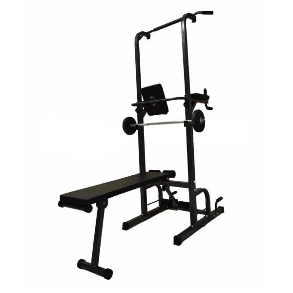 Power Tower Dip Station with Bench and Pull-Up Bar - Image 6