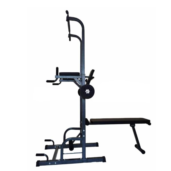 Power Tower Dip Station with Bench and Pull-Up Bar - Image 7