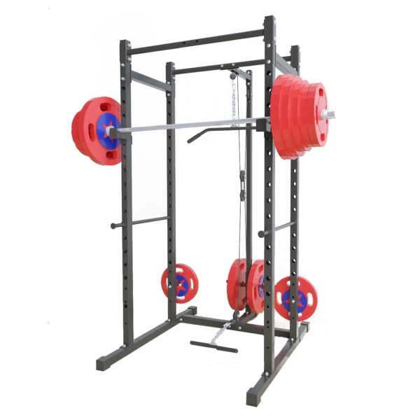 Squat Rack(Power Cage with Cable Pulley System)