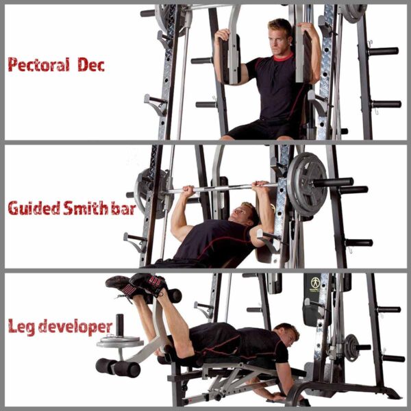 Marcy SM4000 Deluxe Smith Machine with Weight Bench - Image 2