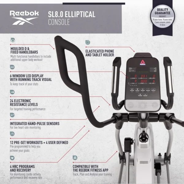 Reebok SL8.0 Powerful Elliptical Cross Trainer - Image 3