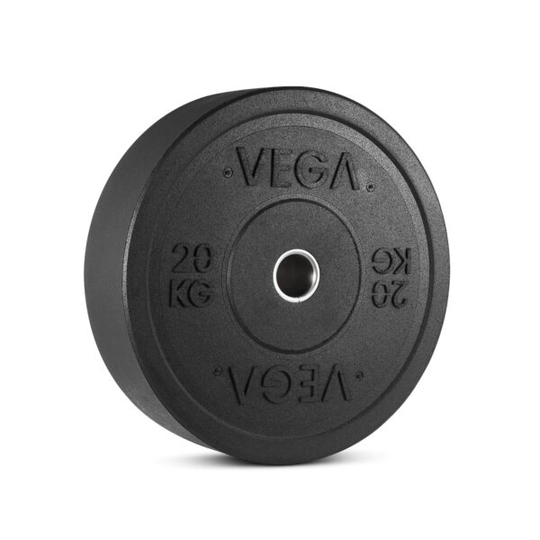 Vega 100kg Rubber Crumb Bumper Olympic Weight Plates Set - Image 2