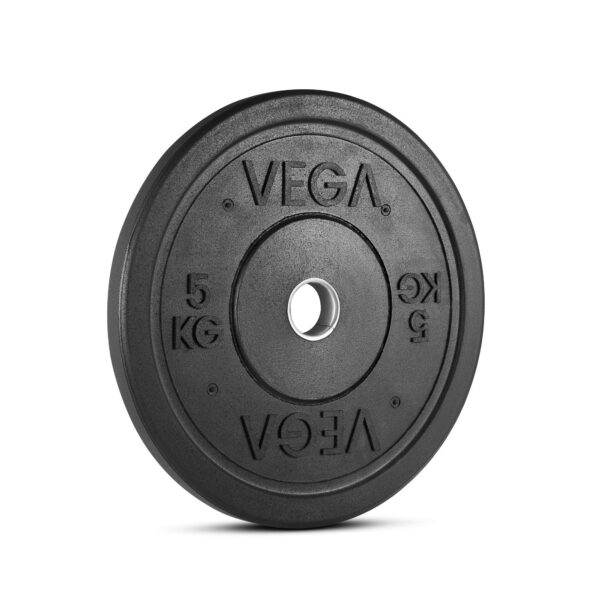 Vega 100kg Rubber Crumb Bumper Olympic Weight Plates Set - Image 5